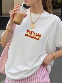 University-Of-Maryland-Terrapins-Grandma-T-Shirt - White 1 - View 1