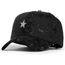 GORRA EL BARBAS B-STAR GRAFFITI NEGRA CON CIERRE A PRESIÓN BARBGRAFFI BLK - por defecto - Ver 2