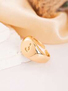 1枚定制儿童阿拉伯字母戒指，精致个性化礼物