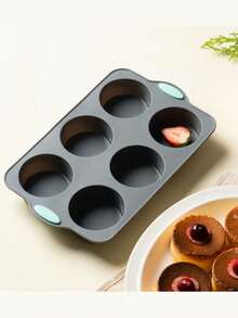 6-Cavity/12-Cavity Silicone Tart Baking Mold, Heat Resistant Non-Stick Baking Tray, Suitable For Baking Muffins And Cupcakes - Multicolor - View 4