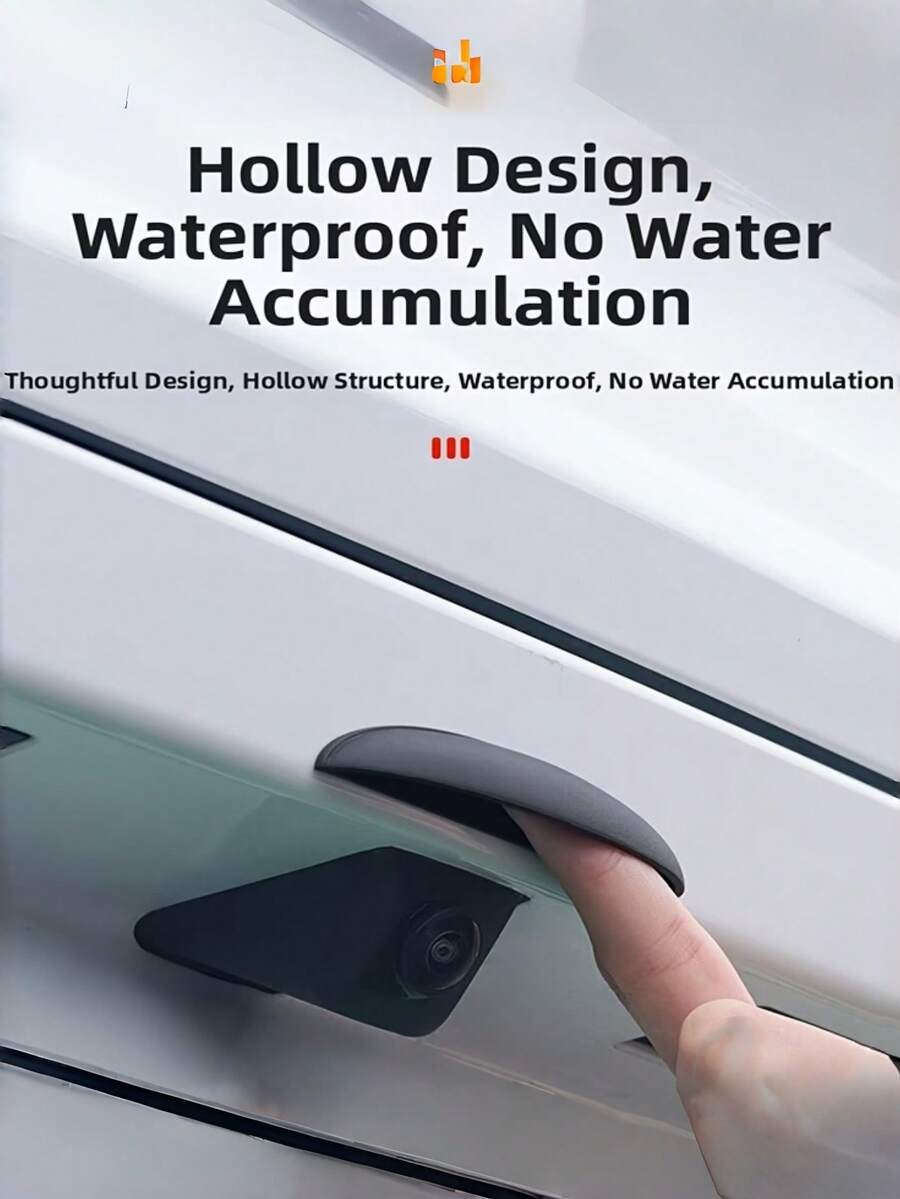 2件装多色后视镜摄像头防雨罩 - 加厚防雾罩，加厚边缘和磨砂塑料材质，适用于SUV/卡车/轿车，安装简便（无需工具） - 提升视野 - A - 查看 1