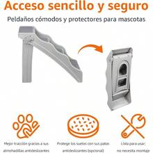 s Escaleras pb antideizantes para perros y gatos gris 37 W x 58 D x 49.5 - Gris - Ver 5
