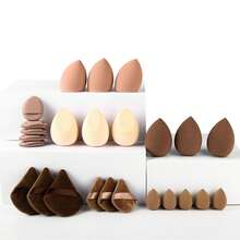 "14-Piece Multi-Tone (Pink, Beige, Burgundy) Makeup Sponge Set – Soft Latex-Free Blender Sponges (Teardrop & Triangle Shapes) With Ribbon Detail, Versatile Beauty Tools For Daily Makeup & Holiday Gift Sets"