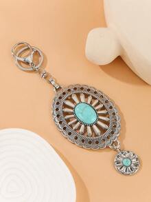 Metal Horse Shaped Hollow Keychain, Simple Zinc Alloy Key Chain Accessory - Hollow - View 3