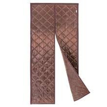 RainWeel Magnetic Thermal Insulated Door Curtain, 39.3 X 82.6in Door Insulation Curtain, Fits Door Size 38 X 82in Center Opening Doorway Curtain, Waterproof Door Covers For Balcony Bedroom Kitchen (Coffee/Gray) - Coffee Brown - View 7