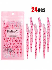 40/30/20/12/6/3/1 件套。面部脱毛剃刀、蝴蝶眉毛修剪器、手动剃须刀、多功能眉毛修剪器和面部剃须刀，男女通用，配有精密保护盖和精密剃须刀片。 - 粉色 - 查看 12