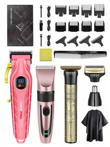 HIENA 无绳理发器，男女通用，带指示灯，型号 Hi-800，两种颜色可选，适合家用理发