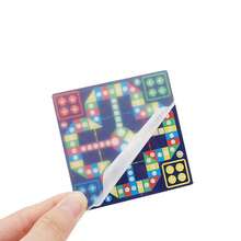 1:12 Scale Mini Flight Chess (Including 1 Chessboard, 1 Dice, 16 Chess Pieces), Miniature Flight Chess Toy, Creative Acrylic Flight Chess Model - Multicolor - View 5