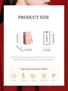 Bolso de hombro personalizado y bolso de cadena cúbica, diseño minimalista elegante, tono rosa, adecuado para compras, citas, trabajo y escuela - Rosa Pálido - Ver 6