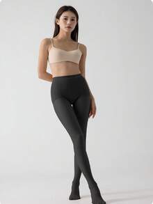 Women's Ultra Thin Seamless Pantyhose High Waist Lace Elegant Sexy Casual Style Washable Hypoallergenic Colorfast Perfect For Daily Wear And Gift Giving Black - màu đen - Xem 4