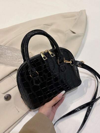 复古贝壳手提包，女士完美单肩包