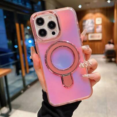 Chameleon Electroplated Magnetic Phone Holder, Compatible With Apple 11/12/13/14/15 Pro Max/16/17, Galaxy S23/24+/25 Ultra