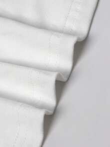 Women's Letter Print Color Block Raglan Sleeve T-Shirt White Casual Summer - White - View 7