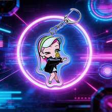 Acrylic Double-Sided Keychain With Anime/Manga Character Design, Anime Merchandise Decorative Pendant, Anime Figure/Statue/Model, Perfect Gift For Fans, Holiday/Birthday/Christmas Gift - Multicolor - View 5