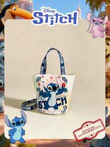 Disney 迪士尼官方授权史迪奇图案方形手提包，糖果包，可爱卡通女孩手提包，轻便单肩包，可调节肩带斜挎包，适合女孩/学生，日常/外出/装手机/钱包和小物件的理想之选 - 彩色 - 查看 14