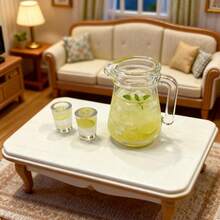 娃娃屋微缩逼真夏季柠檬冰茶饮品，适用于BJD微型客厅场景模型装饰 - 彩色 - 查看 1
