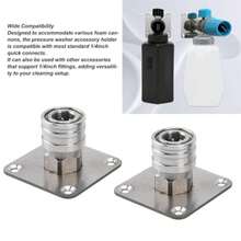 CYPNPomya 2 Soportes para Cañón de Espuma para Lavadora a Presión Punta de Boquilla para Lavadora a Presión de Acero Inoxidable Organizador de Montaje en Pared para Conexiones Rápidas deFashion - 213471723 - Ver 3