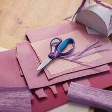 Softgrip 6 Inch Big Scissors Ages 8 - 11, Scissors School Or Crafting, Turquoise - Purple Ombre - Ombre - View 9
