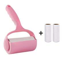 1个粘毛滚筒，可重复使用，粘毛刷，用于清洁衣物、家具、宠物毛发，可水洗 - 彩色 - 查看 10