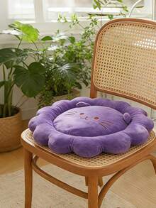 2026新款可爱卡通芯沙发垫，汽车坐垫，办公电脑椅垫，学生椅垫，毛绒保暖椅垫，四季皆宜，情人节礼物，适合卧室和客厅。游戏椅坐垫，办公椅坐垫，汽车坐垫，椅子靠枕。 - 橘色 - 查看 3