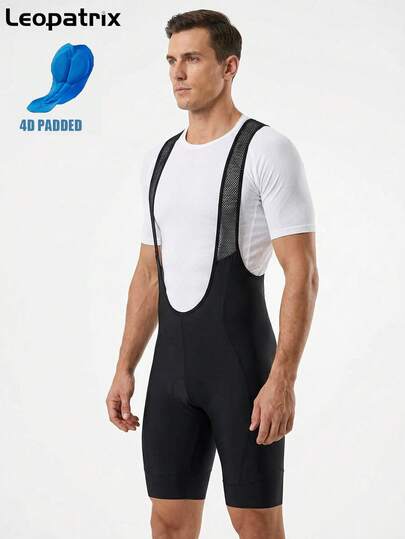 LEOPATRIX Pantalones cortos de ciclismo para hombres con acolchado 4D, transpirables, para bicicleta de carretera, ciclismo, bicicleta, viaje largo con gel