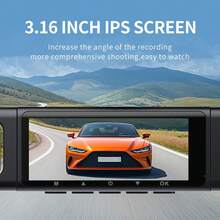 四通道行车记录仪：1080P 全高清车载 DVR，配备 3.16 英寸 IPS 屏幕、超清晰镜头和紧急锁定功能 - 四重保护，全方位行车安全 - 4 Channels Dash Camera - 查看 5