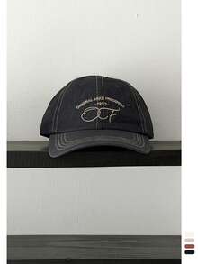 1pc Soft Crown Letter Embroidery Baseball Cap, Retro American Style Embroidered Letter Unisex Baseball Hat, Versatile Casual Adjustable Snapback Cap For Spring/Summer - 1997 Open Line - View 8