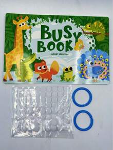 适合3岁以上儿童的互动式忙碌书 - 教育感官闪卡，认知技能发展，学前学习，完美的节日礼物，生动的插图，引人入胜的学习体验，充满乐趣的儿童忙碌书