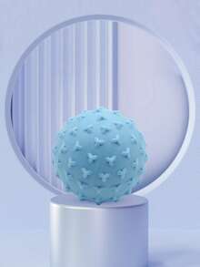 1 pieza Bola de masaje de punto de activación sólida de 4,5 cm, bola de yoga y fitness para relajación muscular, bola de fisioterapia texturizada para liberación miofascial de todo el Body - Multicolor - Ver 8