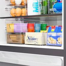 Stackable 6 Pack Snack Organizer For Pantry Shelf,Clear Pantry Organizers And Storage Bins For Fridge,Office,Cupboard,Plastic Pantry Snack Organizer For Breast Milk,Tea Bag,Food Storage Containers - Default - View 9