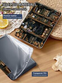 Ayotu Cat And Bookshelf Pattern Tablet Case And Kindle E-Book Case, Compatible With IPad 10th Generation, IPad 11/Air 4th/Air 7th/9.7 Inches, Compatible With Samsung Galaxy Tab A9 Plus, Kindle (11th Generation -2024 Version) (6 Inches) Kindle Paperwhite 12th Gen 2024, It's A Great Holiday Gift With Stylish And Simple Patterns. - Multicolor - View 9