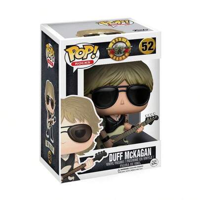 Funko POP! Rocks：枪炮玫瑰乐队 - 达夫·麦卡根 - （1980年代） - 收藏级乙烯基人偶 - 礼品之选 - 官方周边 - 成人款 - 音乐爱好者 - 收藏级模型人偶
