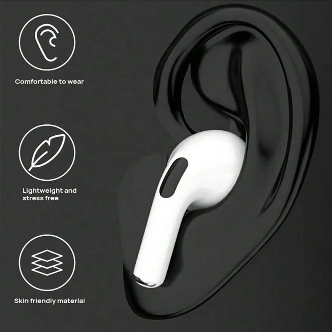 PD-BT510 Wireless Bluetooth Earphones Type-C Interface 13mm Composite Ring Diaphragm HIFI-Level Tuned Sound Quality Bluetooth 5.3 Audio-Video Synchronization In-Ear Silicone Earbud Design Sports Running Earphones, Compatible With Apple Huawei Xiaomi Phones - White - View 1
