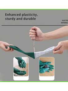 2 双可重复使用的洗碗手套，棉质内衬，紫色+蓝色；1 双 PVC 手套，耐用加厚橡胶材质，适用于家庭清洁、洗碗、烹饪，防水，厨房必备。 - 彩色 - 查看 11