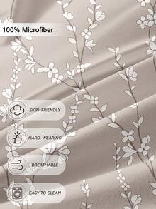 Bộ 3 ga trải giường họa tiết hoa, được làm từ chất liệu microfiber cao cấp siêu mềm mại và thoáng khí, phù hợp cho mọi mùa, có thể giặt máy, chống phai màu, chống xù lông, chống co rút, chống nhăn, trang trí phòng ngủ theo phong cách Bohemian/Farmhouse/Modern Minimalist thời trang, dễ bảo quản, phù hợp với giường cỡ Twin/Full/Queen/King, lý tưởng cho nhà ở, ký túc xá, căn hộ, khách sạn, nhà nghỉ dưỡng và làm quà tặng. - Nhiều màu - Xem 5