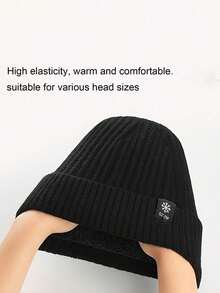 Men's Warm Knit Hat With Thermal Lining And Ear Protection - Thick Insulated Headband, Suitable For Elderly, Middle-Aged Fathers And Grandfathers - Black, Father's Day Gift, Gift For Husband, Dad, Grandpa And Grandfather - Multicolor - View 3