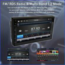 7 Inch 2 Din 2+64G Android 14 Car Radio With Wireless CarPlay & Android Auto, FM Radio, Steering Wheel Control, Multi-Language Audio System Head Unit - 2+64G+CarPlay+Camera - View 8