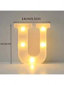 6.3IN Decorative Led Light Up Number Letters, White Plastic Marquee Number Lights Sign Party Wedding Decor Battery Operated Number - Multicolor - View 23