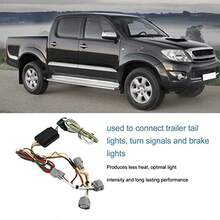 Arns de Cableado de Remolque de 4 Pines 55513 para Hilux T100, Fcil de Instalar, Nmero OE Incluido, Material Duradero - como se muestra en la figura - Ver 3