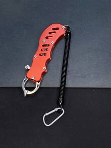 1 Pieza De Pesca De Calidad - Durable Acero Inoxidable Tackle Y Cortador De Línea, Cuchillas Afiladas, Controlador De Plástico Y Pinzas De Acero Inoxidable Tackle, Control De Pescado De Acero Inoxidable, Ideal Para Acampar, Pesca, Viene Con Accesorios De Pesca Herramientas De Reparación. Fácil De Llevar, Se Puede Colocar En La Bolsa De Pesca Y Caja De Herramientas. Herramientas De Pesca Y Accesorios Para Una Pesca Fácil Y Práctica, Asequible Y De Alta Calidad. - Rojo - Ver 2