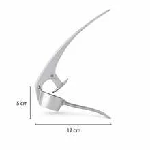 Espremedor de Alho Manual Prático em Aço Inox Fácil de Usar - Multicolorido - Visão 5