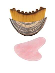 2支装淋巴引流面部及身体按摩刷，面部轮廓及下颌线塑形按摩器，符合人体工学且亲肤设计，可减轻肿胀、缓解疲劳，日常护肤按摩工具 - 彩色 - 查看 11