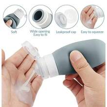 16pcs/Set Toiletry Travel Bottles,Reusable Liquid Travel Accessories,Suitable For Perfect Gift,Daily Skin Care Companion,Beach Vacation Essentials,Back To School, Travel Essential - Black Suit - View 5