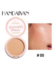 HANDAIYAN Waterproof Powder , 1pc Long-Wearing Oil Control Face Makeup Product Powder-Foundation - Aprikot - View 11