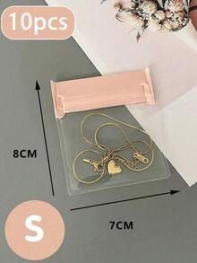 4 Sizes Transparent EVA Jewelry Storage Bag, Resealable Zipper Pouch, Travel Jewelry Organizer, Suitable For Rings, Earrings, Bracelets, Necklaces, Travel Essentials, Cruise, Dorm, Beach Vacation, Summer, Back To School Supplies - Multicolor - View 15
