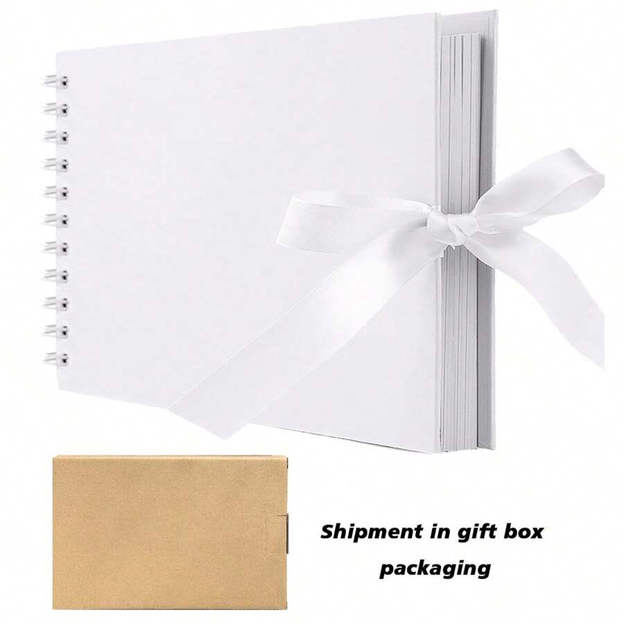 1 Cuốn Album Lưu Niệm 60 Trang (30 Tờ), Album Lưu Niệm Giấy Kraft Dùng Làm Sổ Lưu Niệm Đám Cưới và Kỷ Niệm, Album Lưu Niệm Gia Đình Tự Làm - Dùng Để Tự Làm Giấy Thủ Công, Quà Giáng Sinh (Màu Đen)