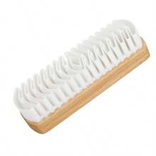 1pc Shoe Brush, Beechwood Handle, Horsehair Bristles, Leather Shoe Polishing Brush - Multicolor - View 6