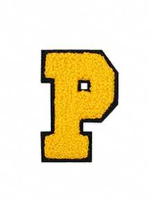 1/26pcs Chenille 2.8 Inch Letter Iron-On Patches, Suitable For Repairing Jeans, T-Shirts And Other Clothing, Letter Patch Badges - Yellow - View 28
