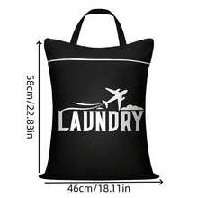 Large Capacity Laundry Bag - Adjustable Handle, Zipper Design, Washable, Suitable For Travel, Sports, Yoga, Gym And Outdoor Activities ,Travel Essential Bag - Multicolor - View 12