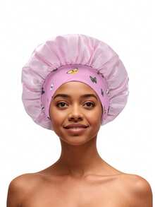 1 pieza Gorro para dormir, gorro de satén de seda extra para que duerman las mujeres con cinta de amarre para cabello rizado, gorro grande para trenzas - Multicolor 1 pieza - Ver 16